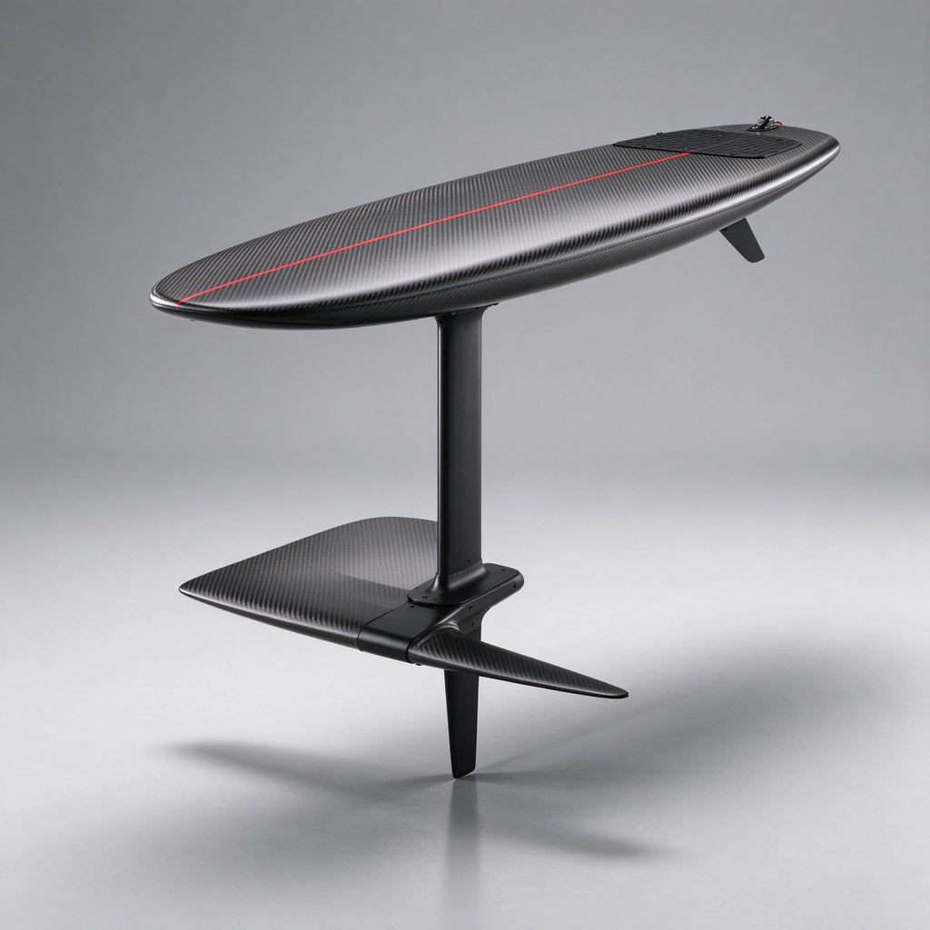 Midnight Carbon Electric Foil Board - product view 3